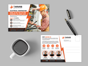 MMS Electrical Post Card | Diseño de Postal por GraphicsGuru