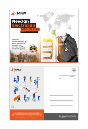 MMS Electrical Post Card | Diseño de Postal por HeshanKavinda