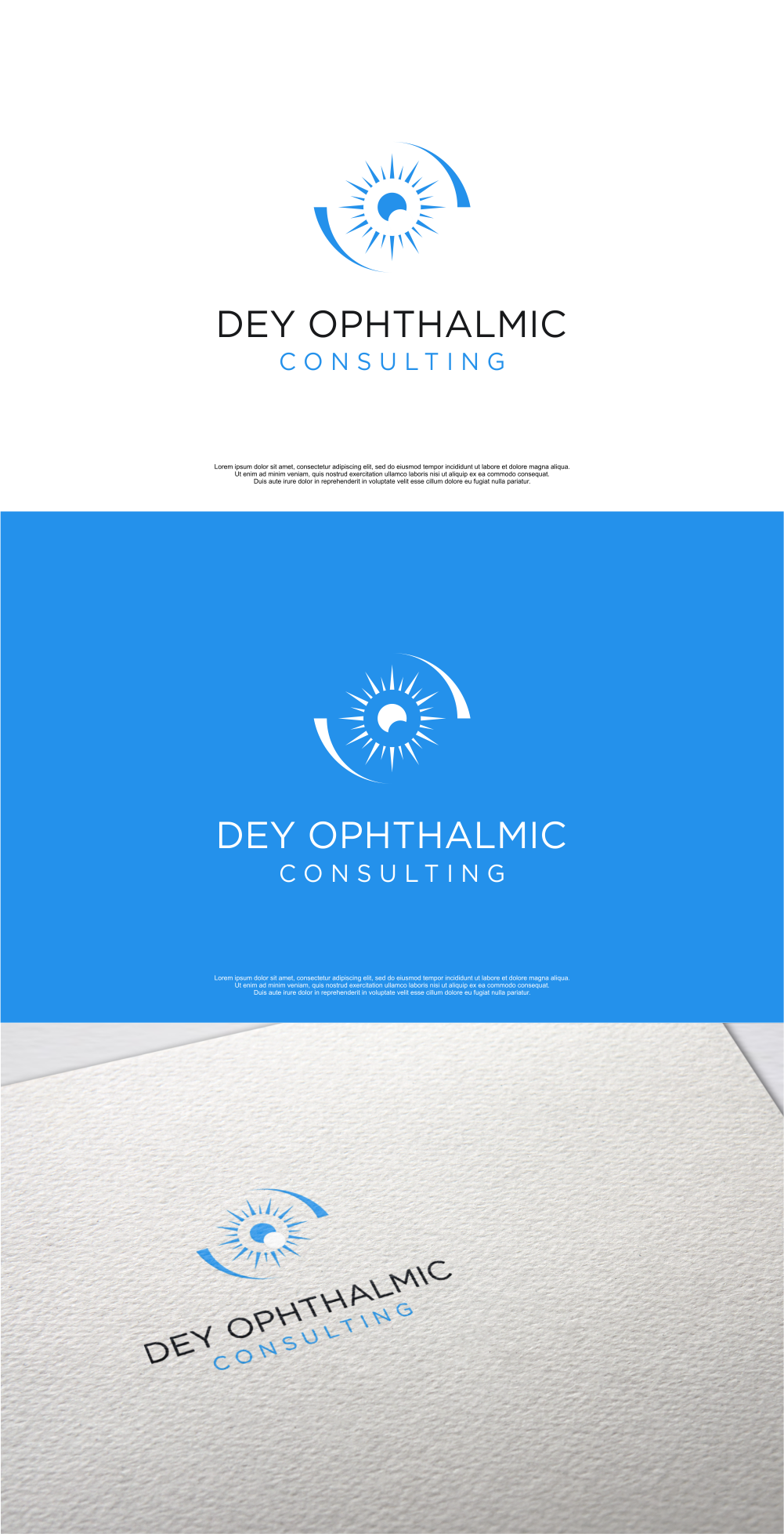 Logo Design by MASH Std for Dey Ophthalmic Consulting | Design #27270585