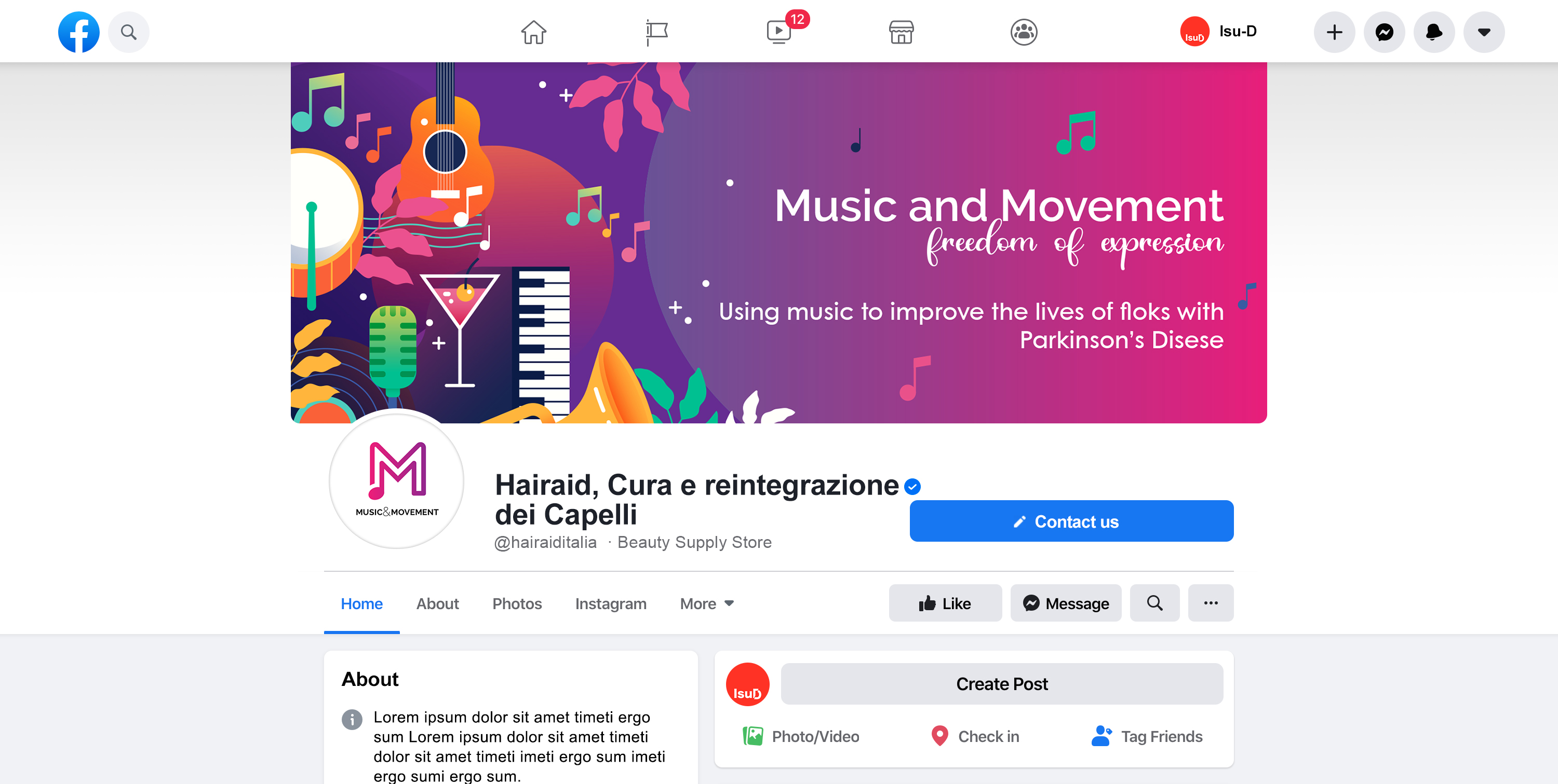 Facebook-Design von Isu-D für dieses Projekt | Design #27295072