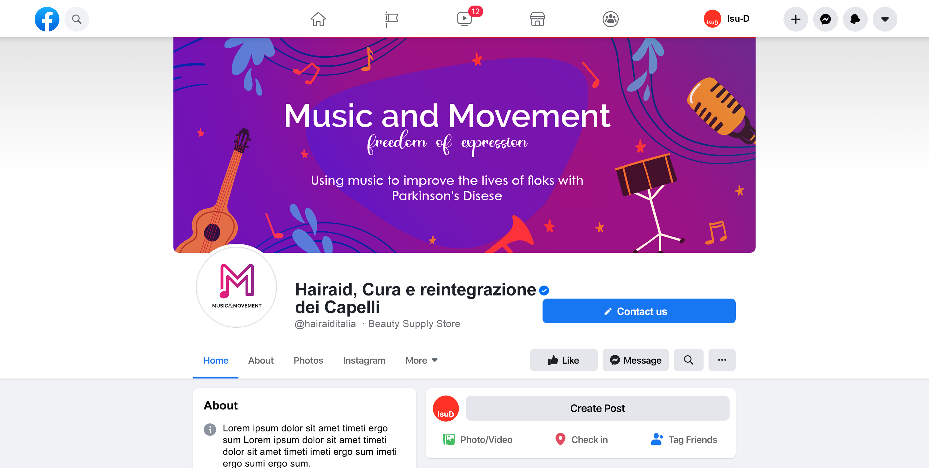 Facebook-Design von Isu-D für dieses Projekt | Design #27295073