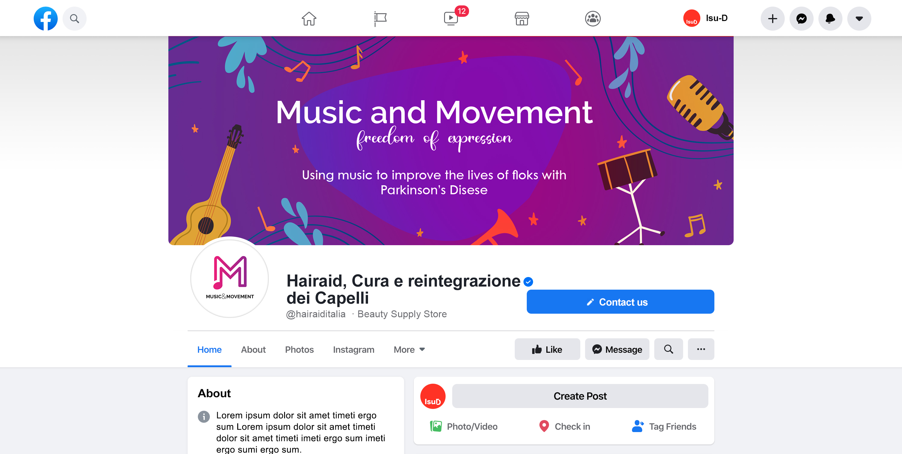Facebook-Design von Isu-D für dieses Projekt | Design #27295074