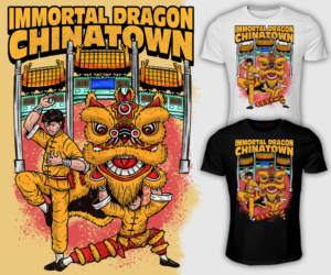 Kung Fu School T-Shirt Illustration | T-shirt Design by Falih A