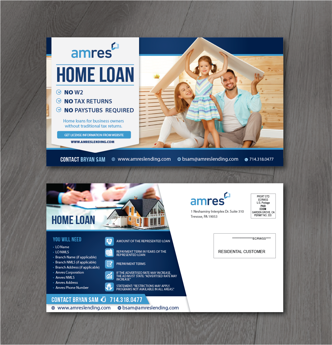Postcard Design by alex989 for this project | Design #27299172