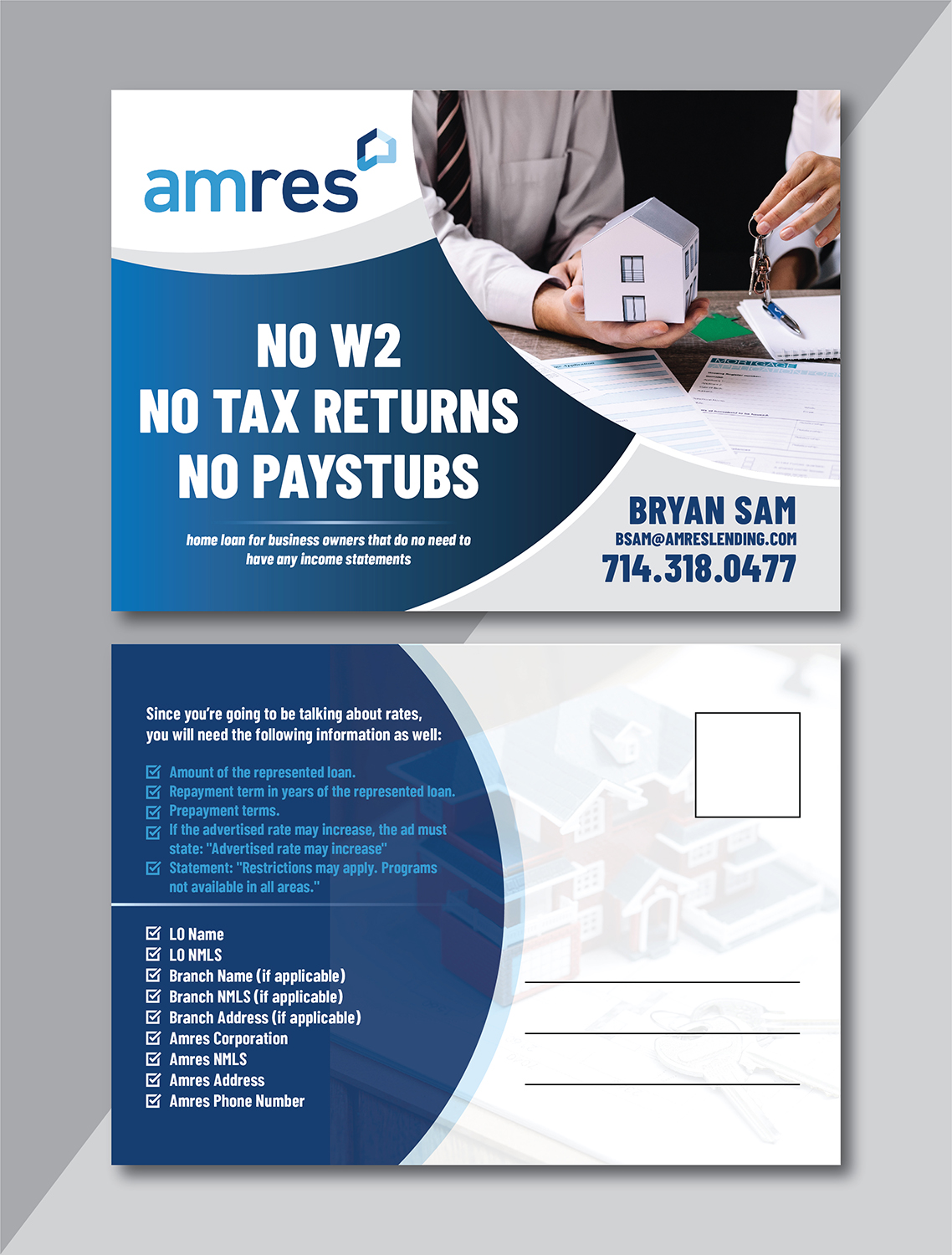 Postcard Design by Deziners Zone for this project | Design #27279295