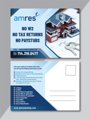 Postcard Design by Deziners Zone for this project | Design: #27279296