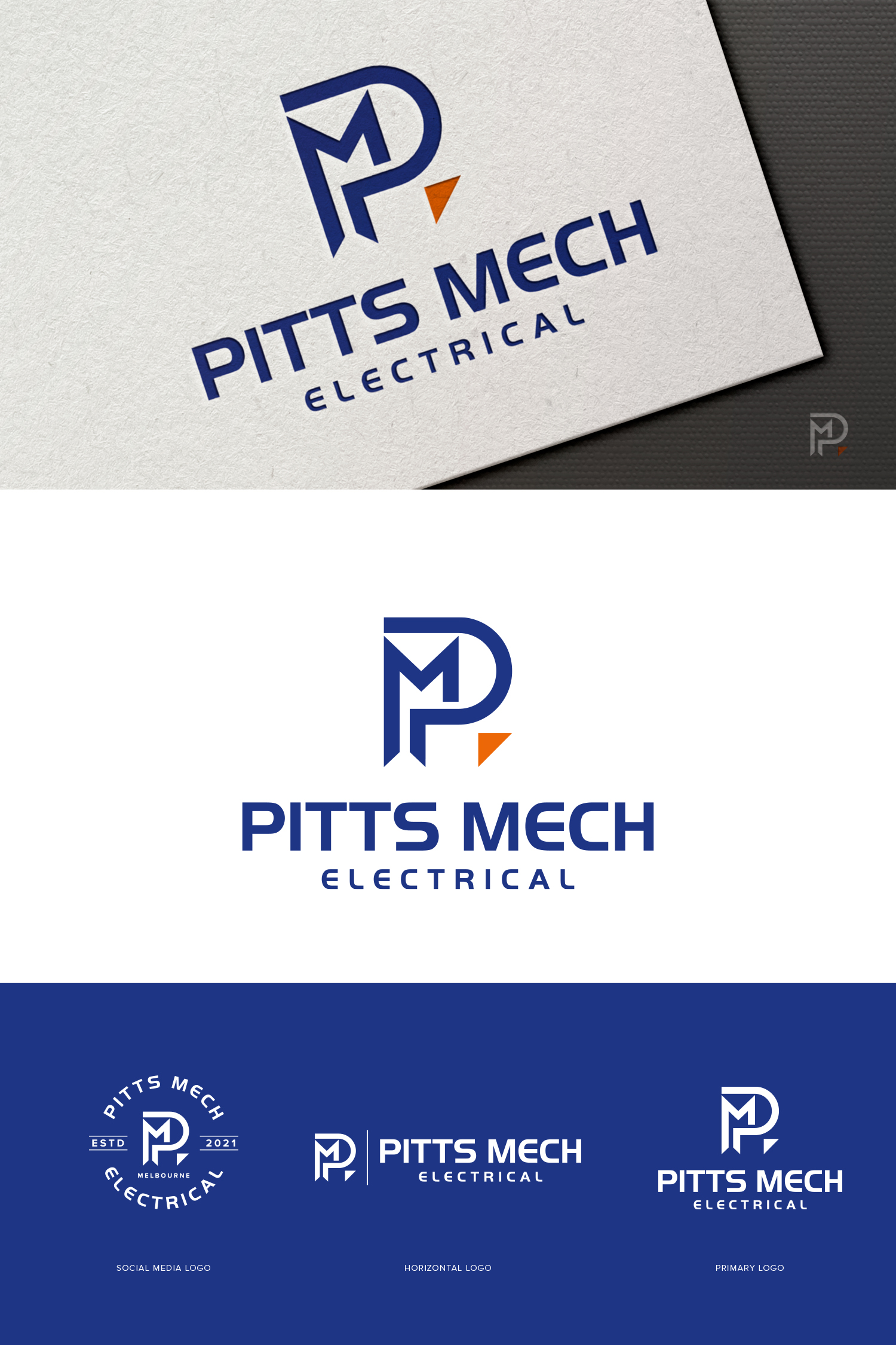 Logo Design by designbysy for Pitts Mech Electrical | Design #27304772