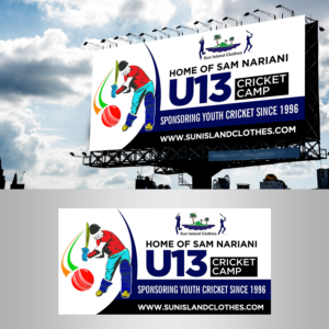 Under 13 cricket camp | Billboard Design by Designers Hub