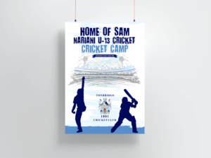 Under 13 cricket camp | Billboard Design by ecorokerz