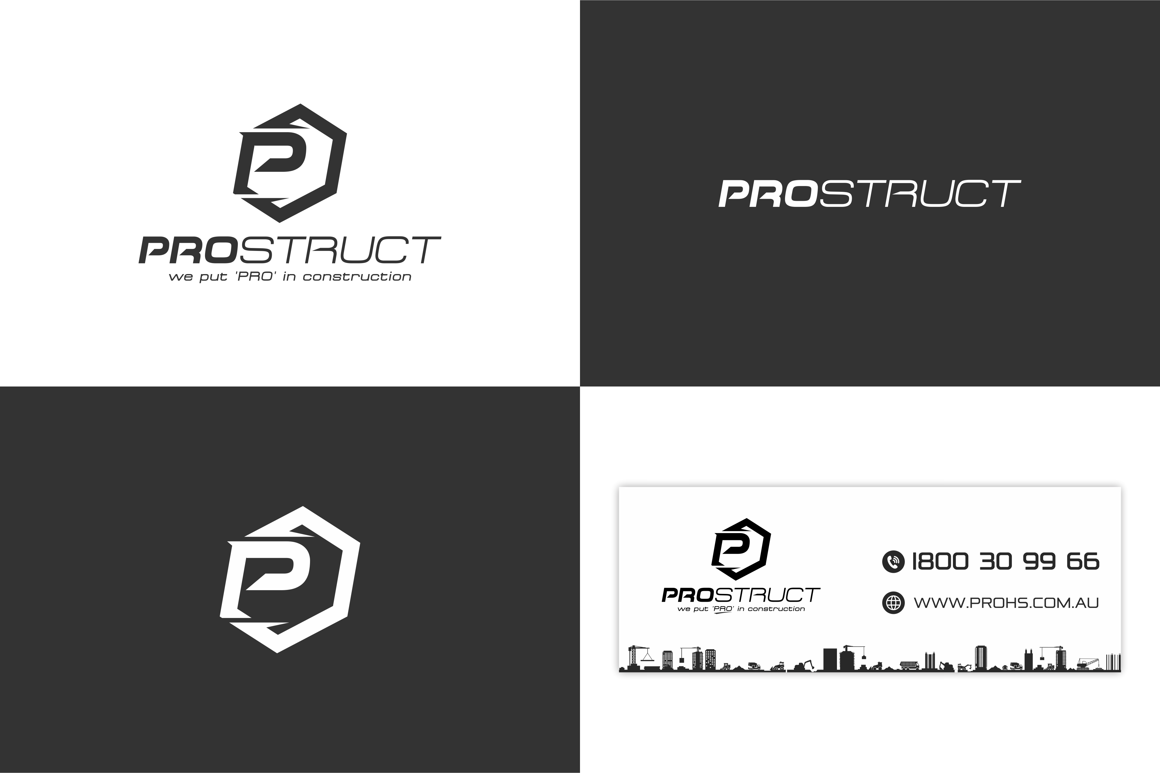 Logo Design by MKR for Prostruct Contractors PTY LTD | Design #27275854