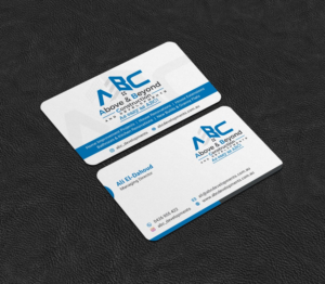 Business Card Design by INDIAN_Ashok for Above & Beyond Construction and Developments  | Design: #27284316