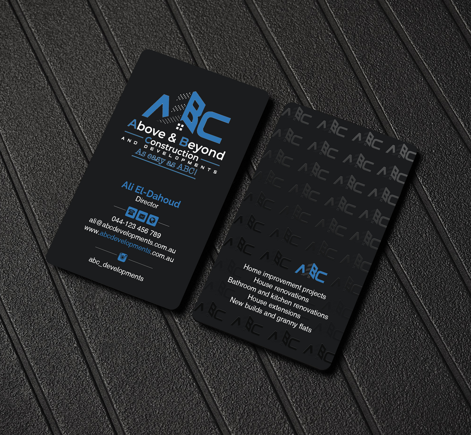 Business Card Design by Creations Box 2015 for Above & Beyond Construction and Developments  | Design #27294766
