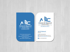 Business Card Design by Creations Box 2015 for Above & Beyond Construction and Developments  | Design: #27294791