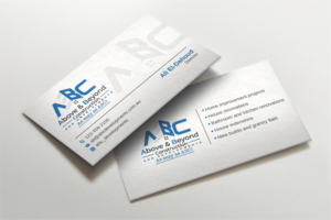 Business Card Design by LAXMI DESIGNHUB for Above & Beyond Construction and Developments  | Design: #27279120