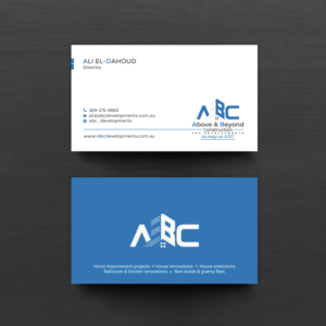 Business Card Design by chandrayaan.creative for Above & Beyond Construction and Developments  | Design: #27278466