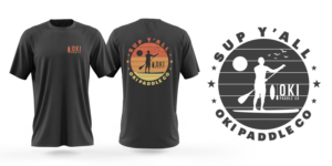 SUP Y’all Tee- T-shirt design for Stand up paddle Board Company | Diseño de Camiseta por Risallah
