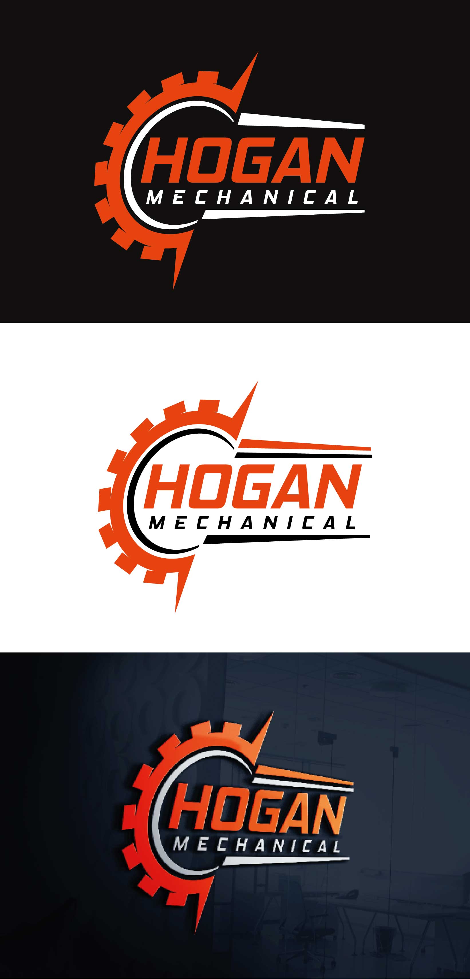 Logo Design by Anton for Hogan Mechanical LLC.  | Design #27287642