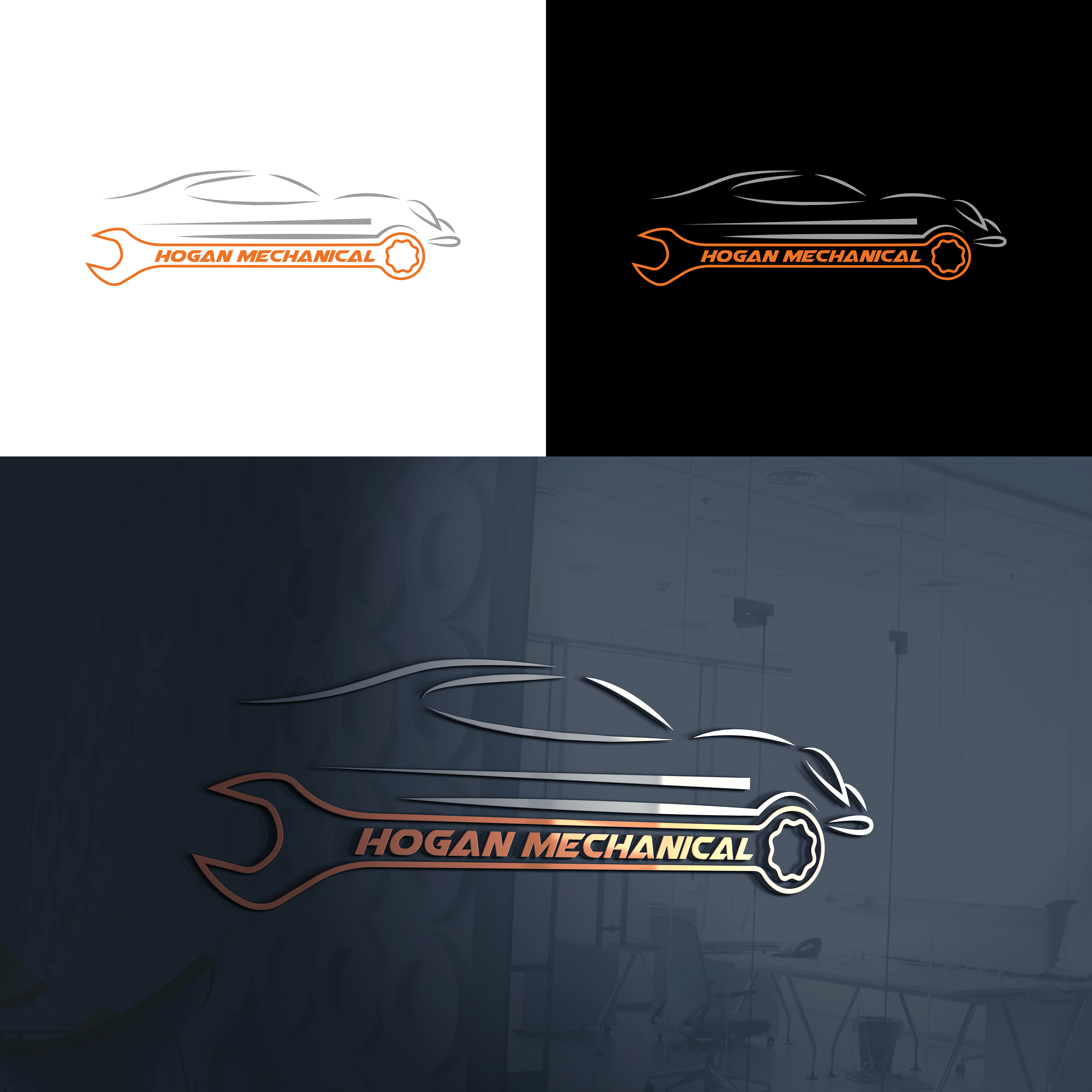 Logo Design by RK CREATIVE for Hogan Mechanical LLC.  | Design #27287748