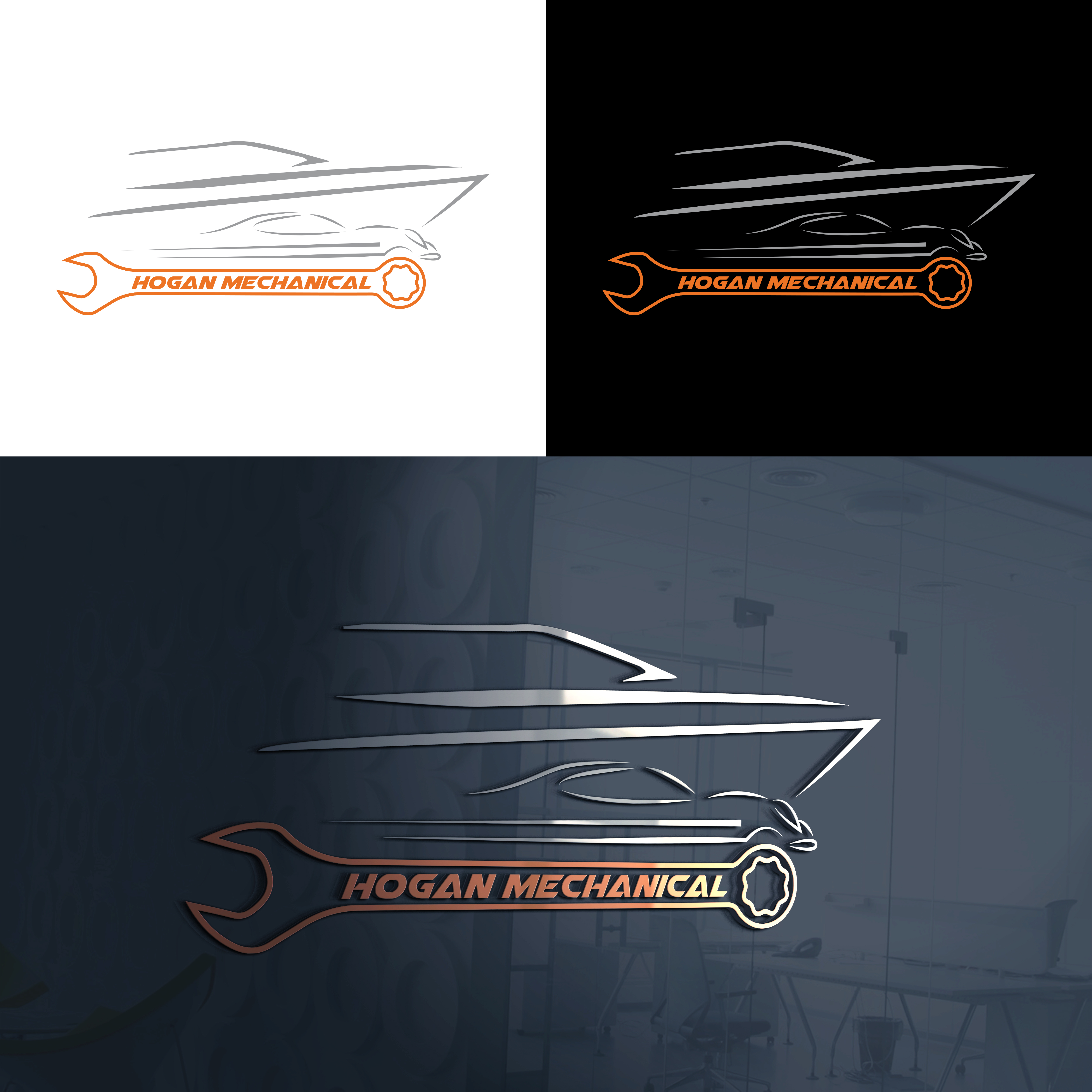 Logo Design by RK CREATIVE for Hogan Mechanical LLC.  | Design #27287749