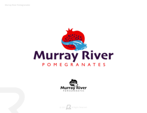 Murray River Pomegranates | Logo Design by Rafs