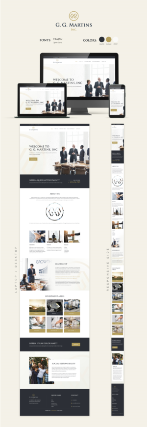 US based Investment firm looking for a five-page website design | Web Design by PP²