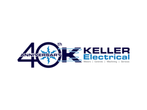 Keller Electrical (Using new logo design attached) - Motors, Controls, Machining, Services  - 40 Years of Service (or 40th Anniversary) | Logo Design by BNdesigner