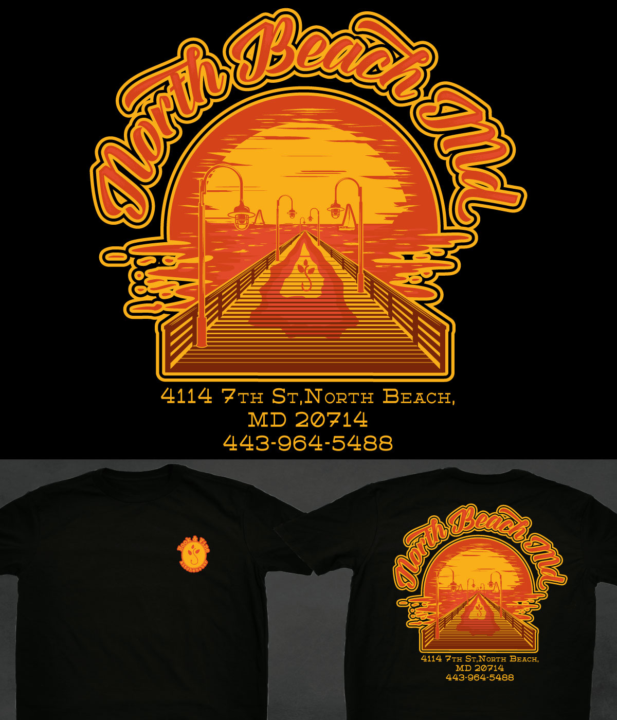 T-shirt Design by SpaGGy for Hook and Vine Kitchen-Bar | Design #27313413