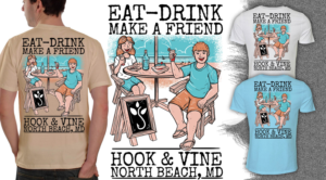 Graphic beach restaurant tshirt design | T-Shirt-Design von Falih A