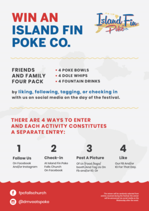 Poster Design by JK18 for Island Fin Poke Co Falls Church | Design #27294025