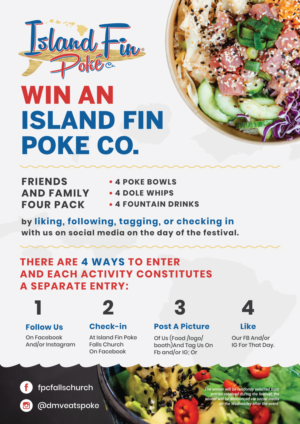 Like Tag Follow Check-In to Win a Friends/Family 4-pack | Poster-Design von JK18