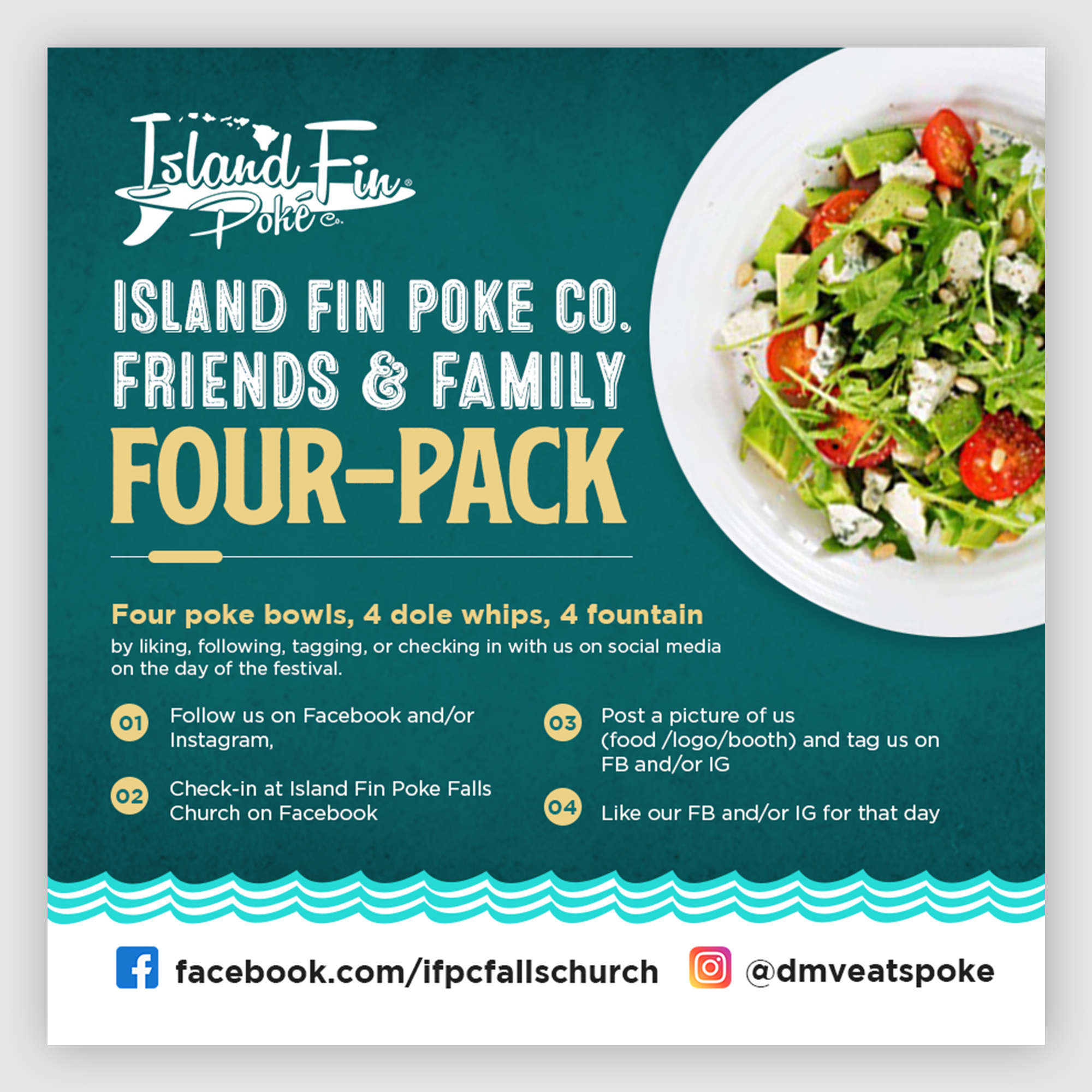 Design de Poster par debdesign pour Island Fin Poke Co Falls Church | Design #27317301