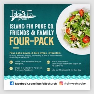 Poster Design by debdesign for Island Fin Poke Co Falls Church | Design: #27317301