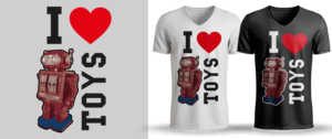 I love Toys | T-shirt Design by Al Pech