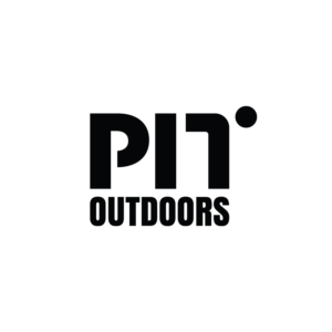 "Pit" or "PIT" all upper case or first letter upper case and rest lower case.  "Outdoors" | Logo Design by MT