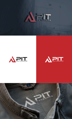 "Pit" or "PIT" all upper case or first letter upper case and rest lower case.  "Outdoors" | Design de Logo par GLDesigns