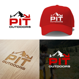"Pit" or "PIT" all upper case or first letter upper case and rest lower case.  "Outdoors" | Design de Logo par DesignNXT