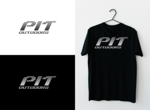 "Pit" or "PIT" all upper case or first letter upper case and rest lower case.  "Outdoors" | Logo Design by sushsharma99