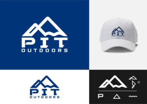 "Pit" or "PIT" all upper case or first letter upper case and rest lower case.  "Outdoors" | Design de Logo par ammar_ed