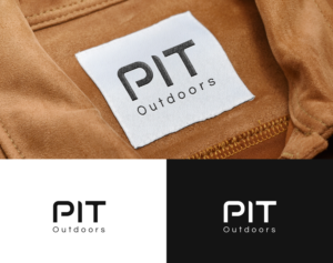 "Pit" or "PIT" all upper case or first letter upper case and rest lower case.  "Outdoors" | Design de Logo par lnb...
