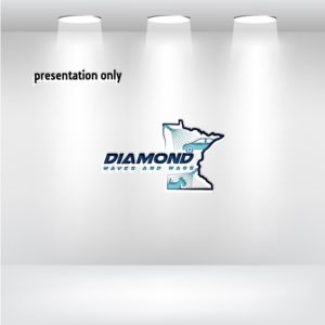 Diamond Waves and Wags | Logo Design by uitaki