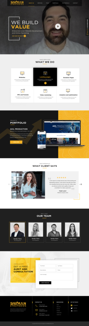 Web Design by Blue Sparrow for this project | Design: #27291945