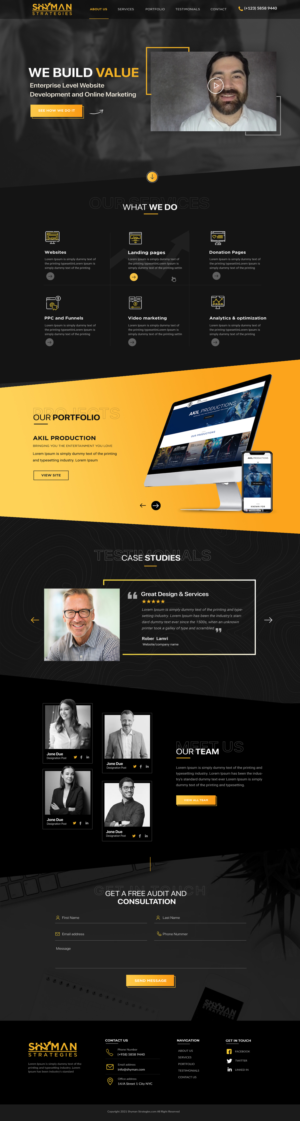 Web Design by Blue Sparrow for this project | Design: #27291947