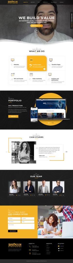 Web Design by Blue Sparrow for this project | Design: #27291948
