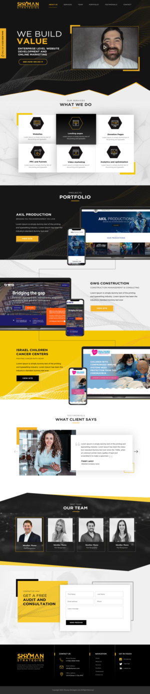 Web Design by Blue Sparrow for this project | Design: #27295583
