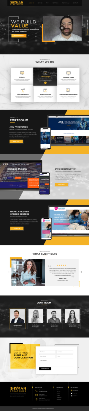 Web Design by Blue Sparrow for this project | Design: #27295584