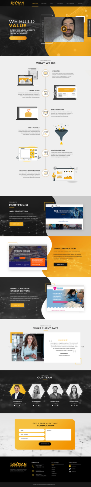 Web Design by Blue Sparrow for this project | Design: #27304446