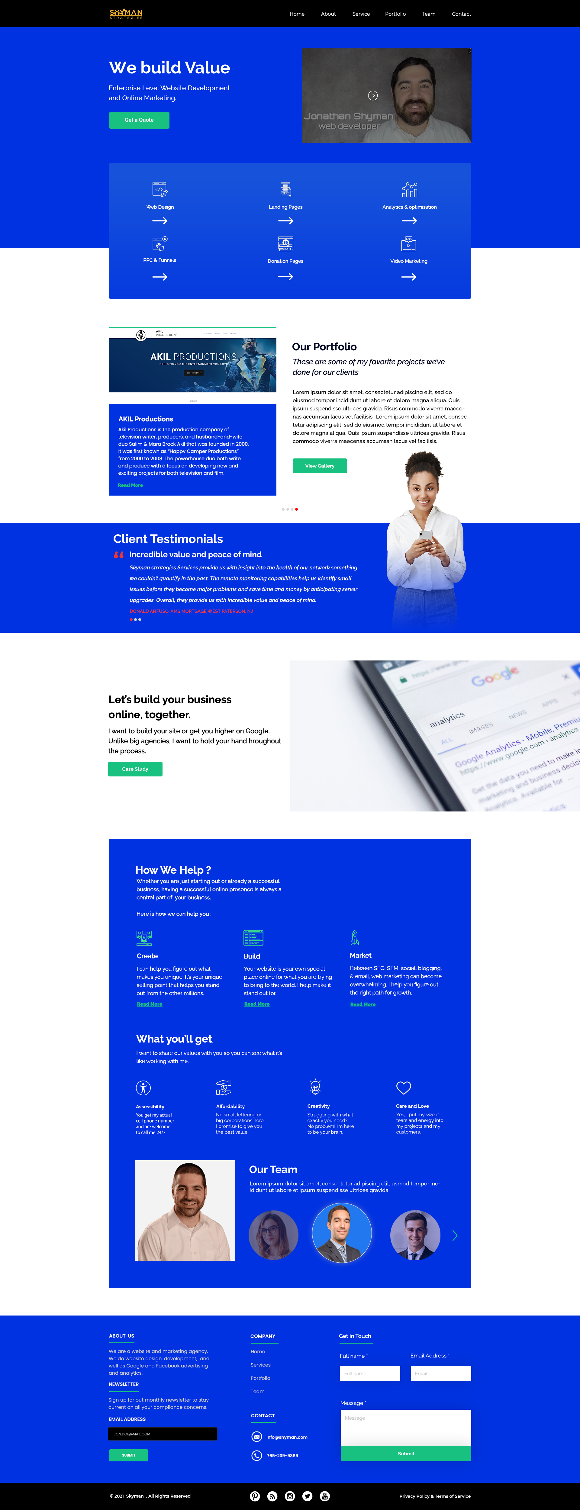 Web Design by Taha Ahmed for this project | Design #27317089