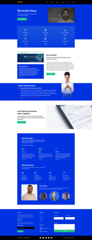 Web Design by Taha Ahmed for this project | Design: #27317089