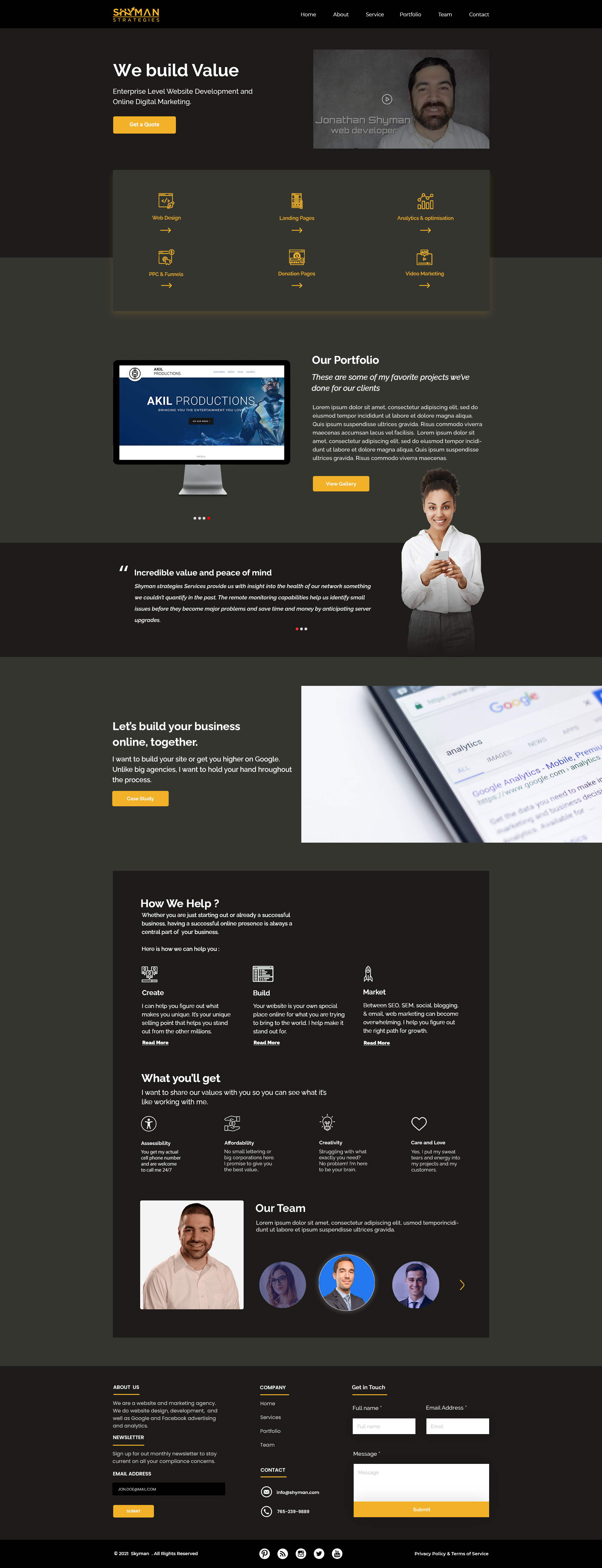 Web Design by Taha Ahmed for this project | Design #27323889