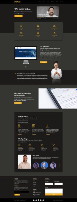 Web Design by Taha Ahmed for this project | Design #27341586